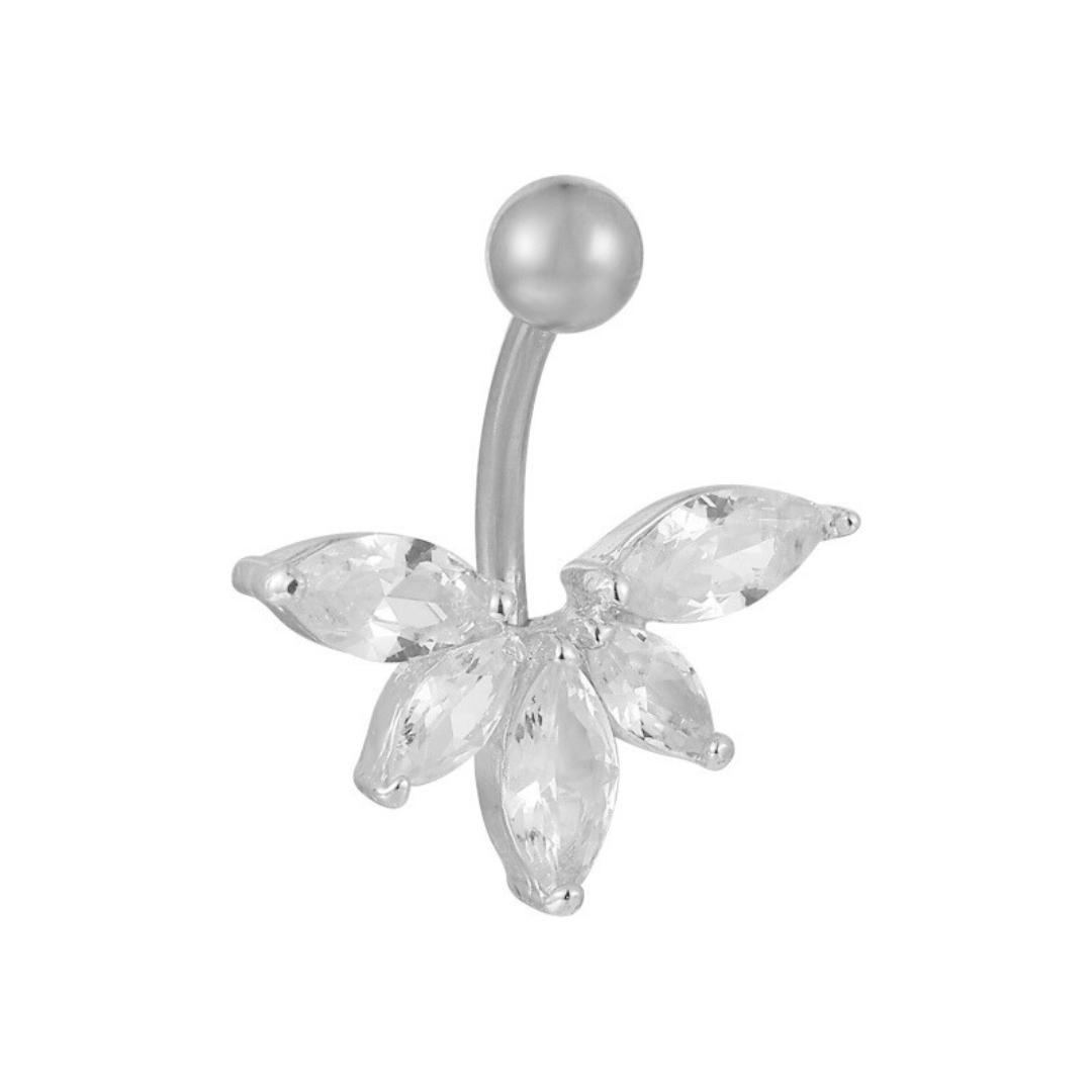 Lotus Belly Ring - EVRYJEWELS